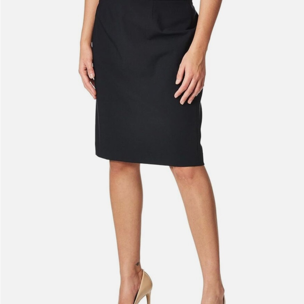 Calvin Klein Women's Straight Fit Suit Skirt Dark Navy Plus 20W Pencil Skirt NWT